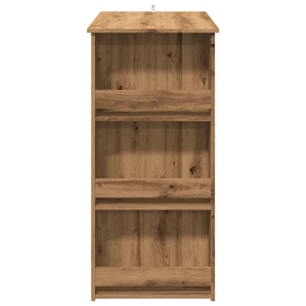 vidaXL Tavolo da Bar con Ripiani Rovere 102x50x103,5 cm in Truciolato
