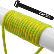 Paracord - 31 Metri - Resistente e Fluorescente - Verde e Giallo - Per Campeggio e Survival