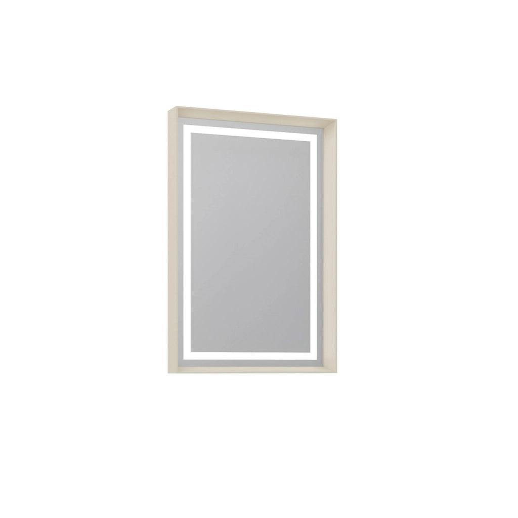 Specchio decorativo in legno "Craft 60 x 90 v2" - 60 x 10 x 90 cm - Matte Mink