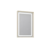 Specchio decorativo in legno "Craft 60 x 90 v2" - 60 x 10 x 90 cm - Matte Mink