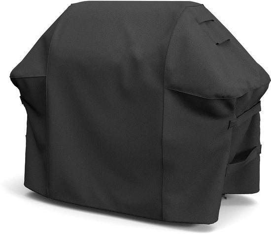 Grillhoes per Weber Genesis II 300-serie, grillhoes robusto a doppie cinture con finestre di ventilazione integrate, ermetico all'aria e all'acqua, nero