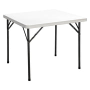 TAVOLO QUADRATO PIEGHEVOLE 'PARTY' cm 87 x 87 x h. 74 - colore bianco  - LIF