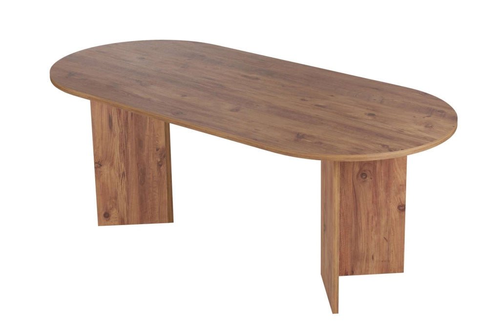 Tavolo da pranzo in legno "Sabella" 200 x 90 x 75 cm - Pino Atlantico