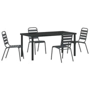 Set da Pranzo per Giardino 5 pz | Set Salotto da Giardino Antracite