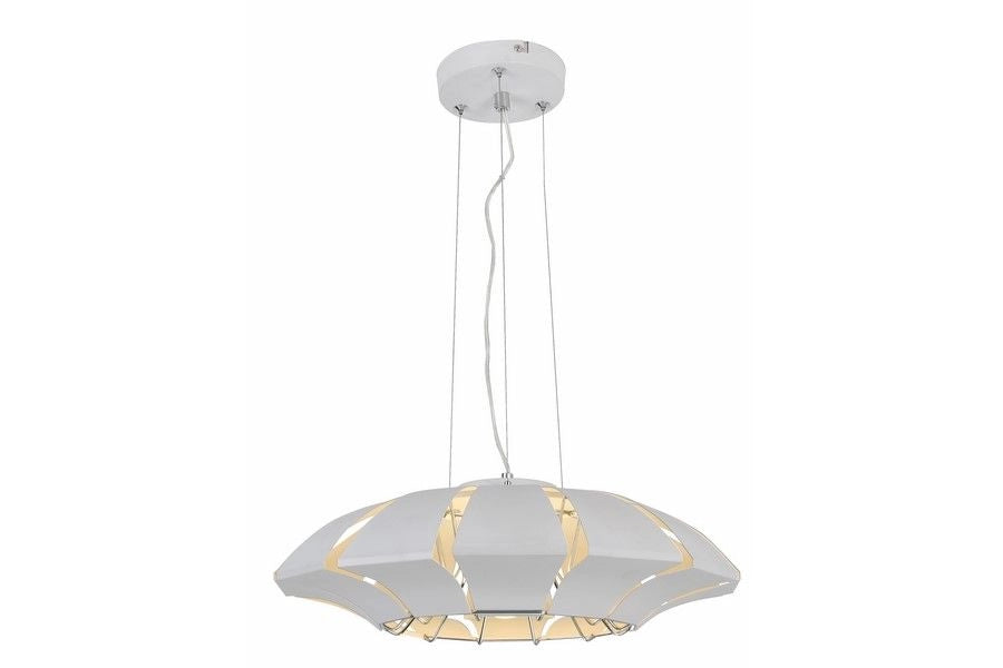 Lampada a sospensione Reality Tanui bianca metallo 3xE14