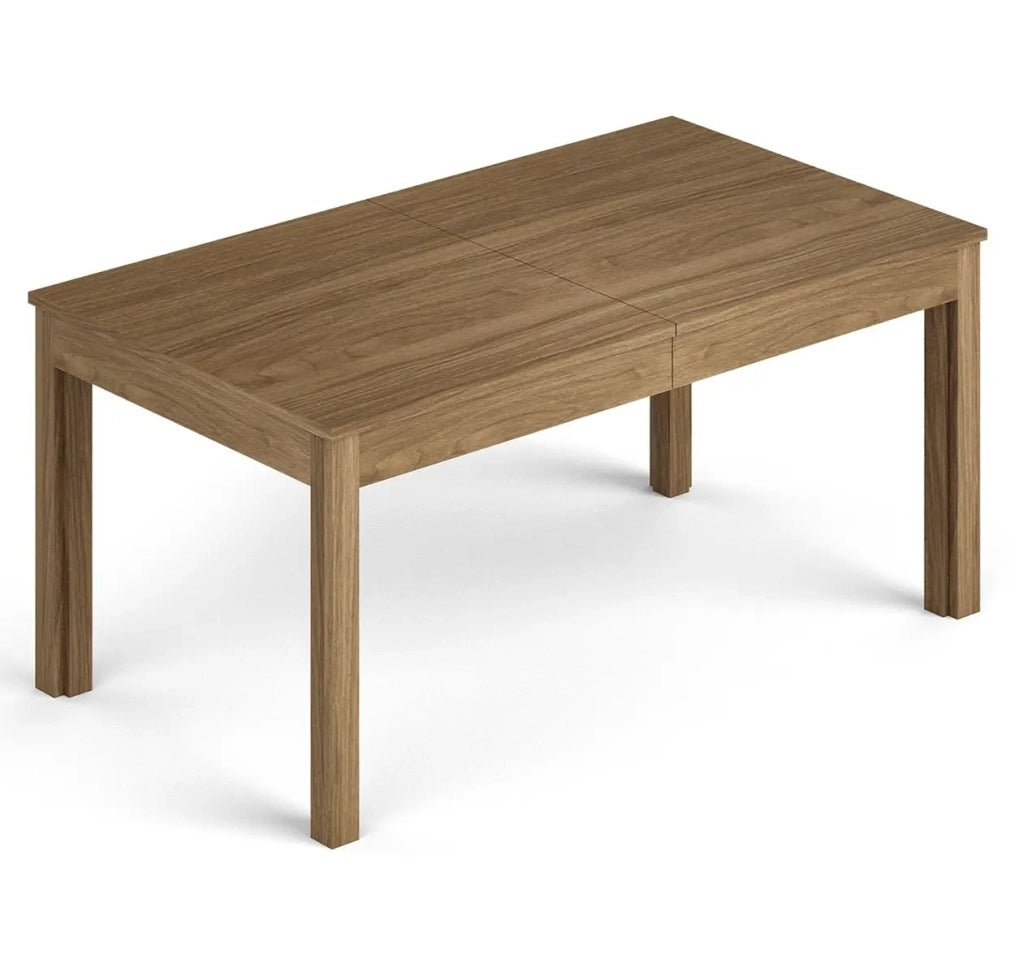 Tavolo allungabile in legno nobilitato colore Noce Naturale 160-320x90 cm