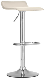 Sgabello bar Dyn in similpelle crema