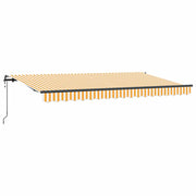 Tenda da Sole | Tenda Retrattile Giallo 400 x 200 cm Tessuto
