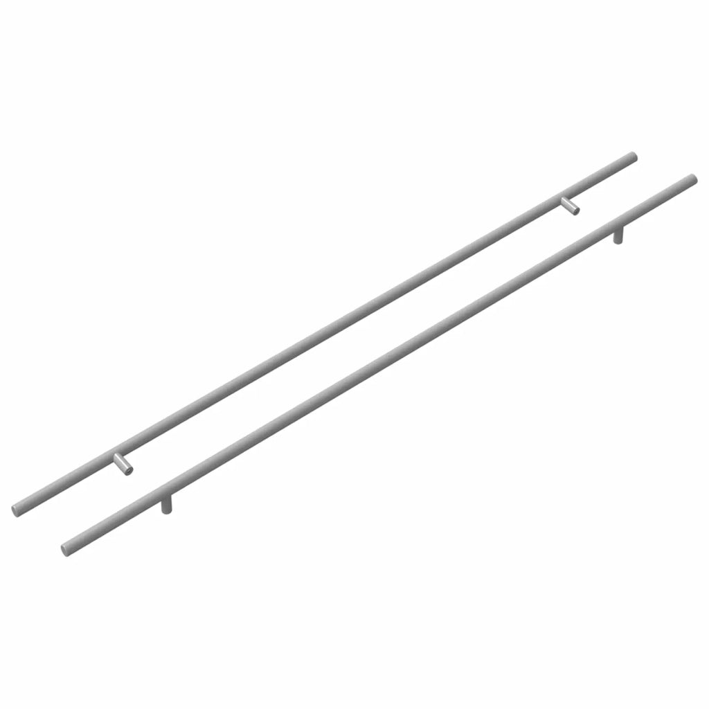 Maniglia per Armadio 2 pcs Argento 800 mm Acciaio inossidabile 864739