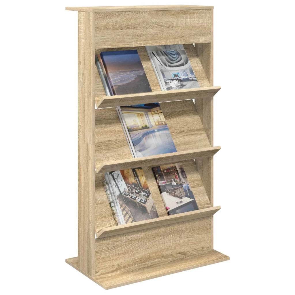 Scaffale per riviste Rovere Sonoma 70 x 41 x 126 cm CFW9361490