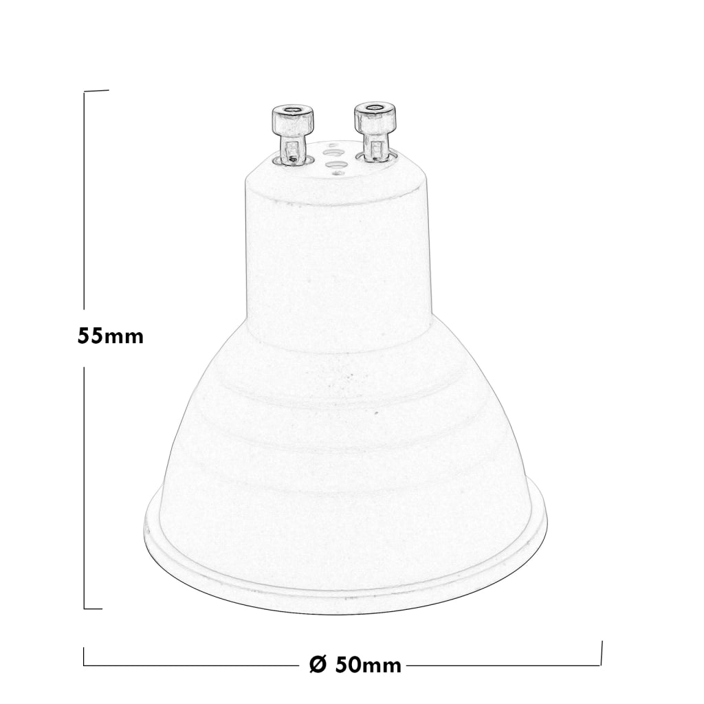 Faretto lampadina LED 6W dimmerabile RGB 6000K attacco GU10 230V LED RGBW telecomando IR cromoterapia