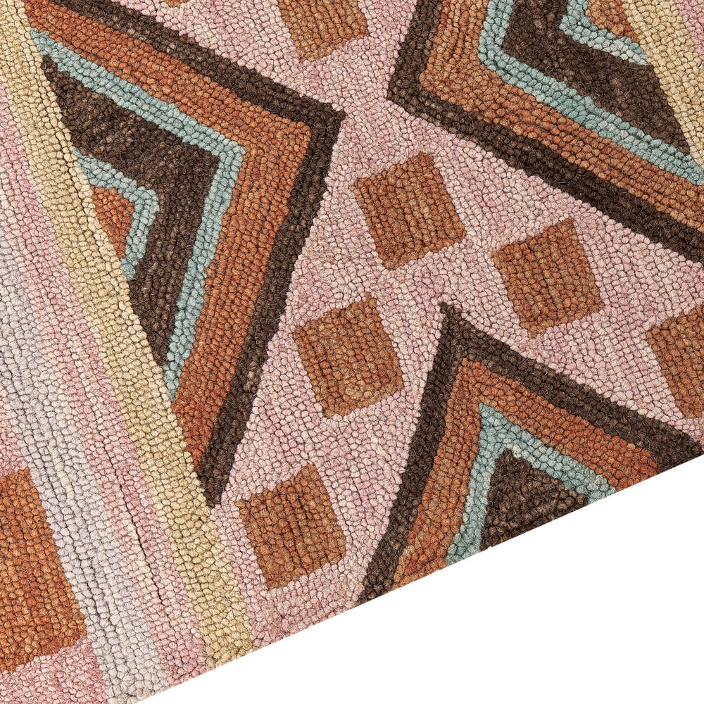 Tappeto moderno con motivo geometrico 160 x 230 cm multicolore camera da letto salotto