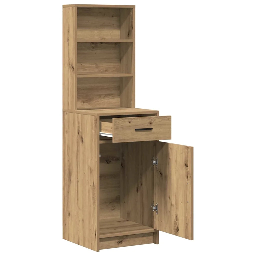 Credenza | Madia | Buffet da pranzo | Armadio da pranzo Rovere artigianale 41 x 40 x 135 cm Legno multistrato