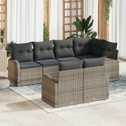 Set Divano da Giardino con cuscino 7 pcs Grigio polyrattan 3354748