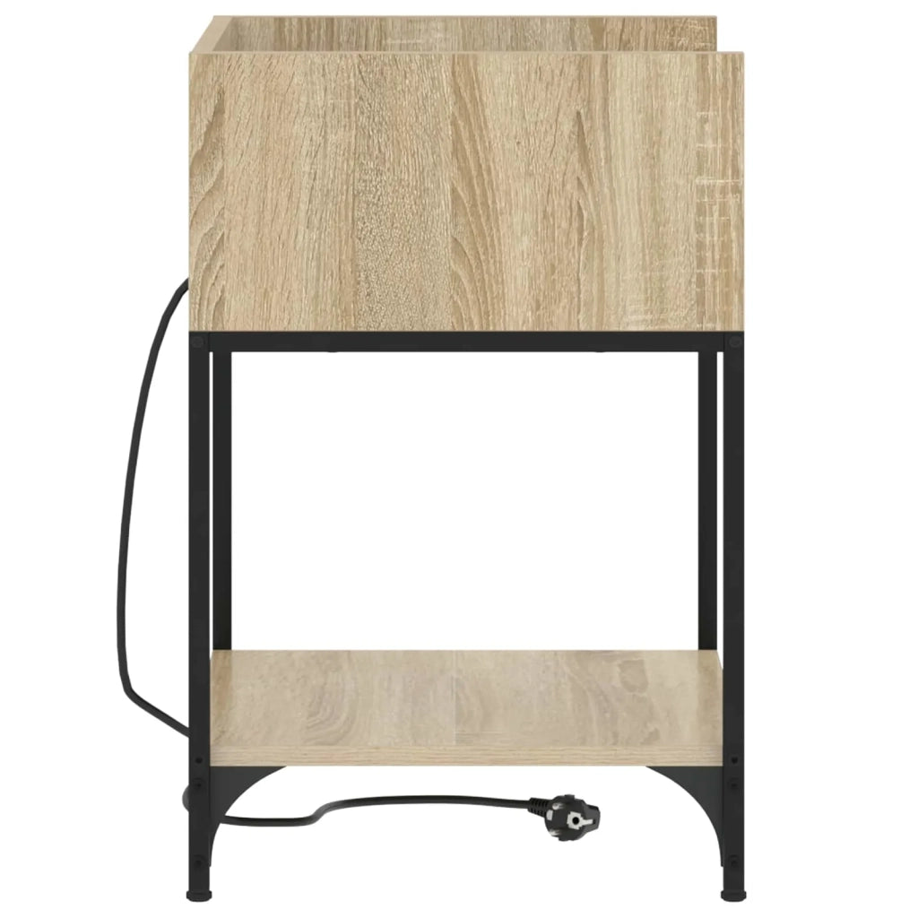 Set di 2 Comodini | Armadio da Notte | Mobiletto da notte Rovere Sonoma 40 x 40 x 61 cm
