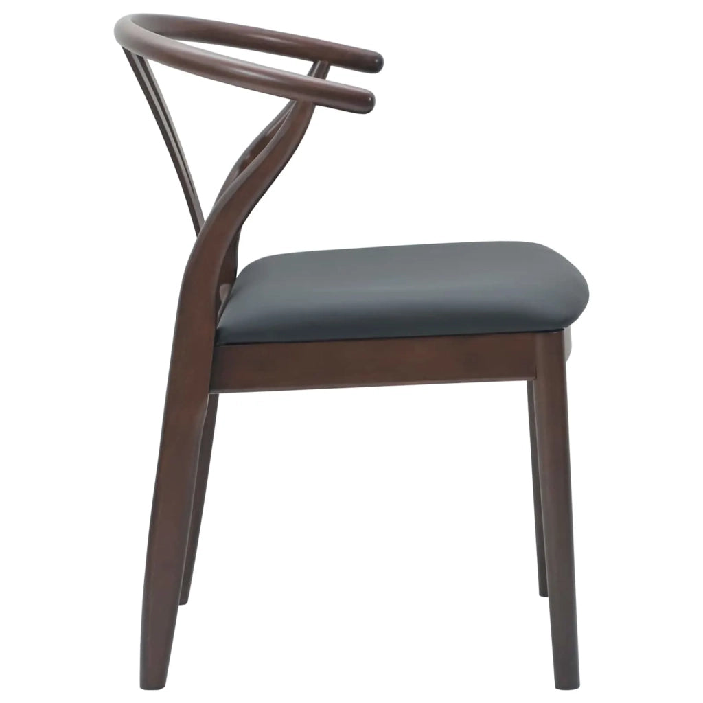 Sedia da pranzo 2 pcs Marrone chiaro e nero