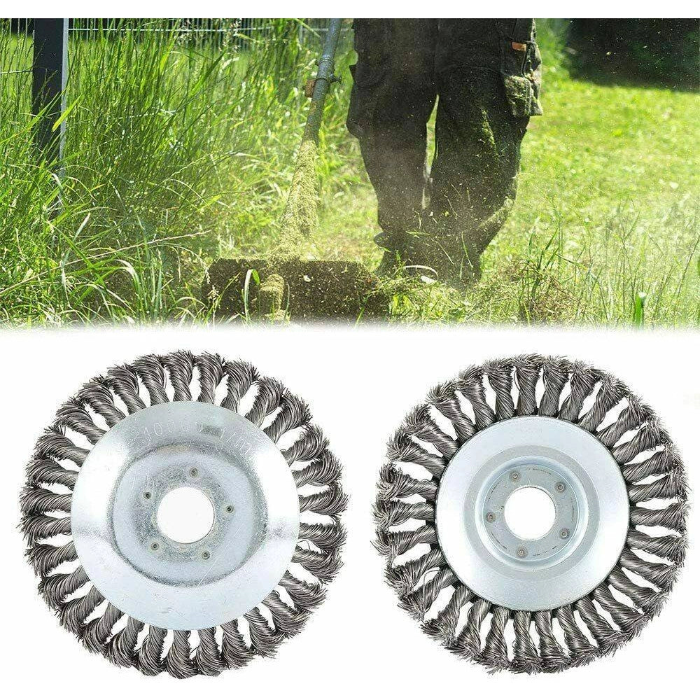 Trade Shop - Testina Per Decespugliatore Universale Spazzola Per Pulizia Pavimenti 150mm 6" -