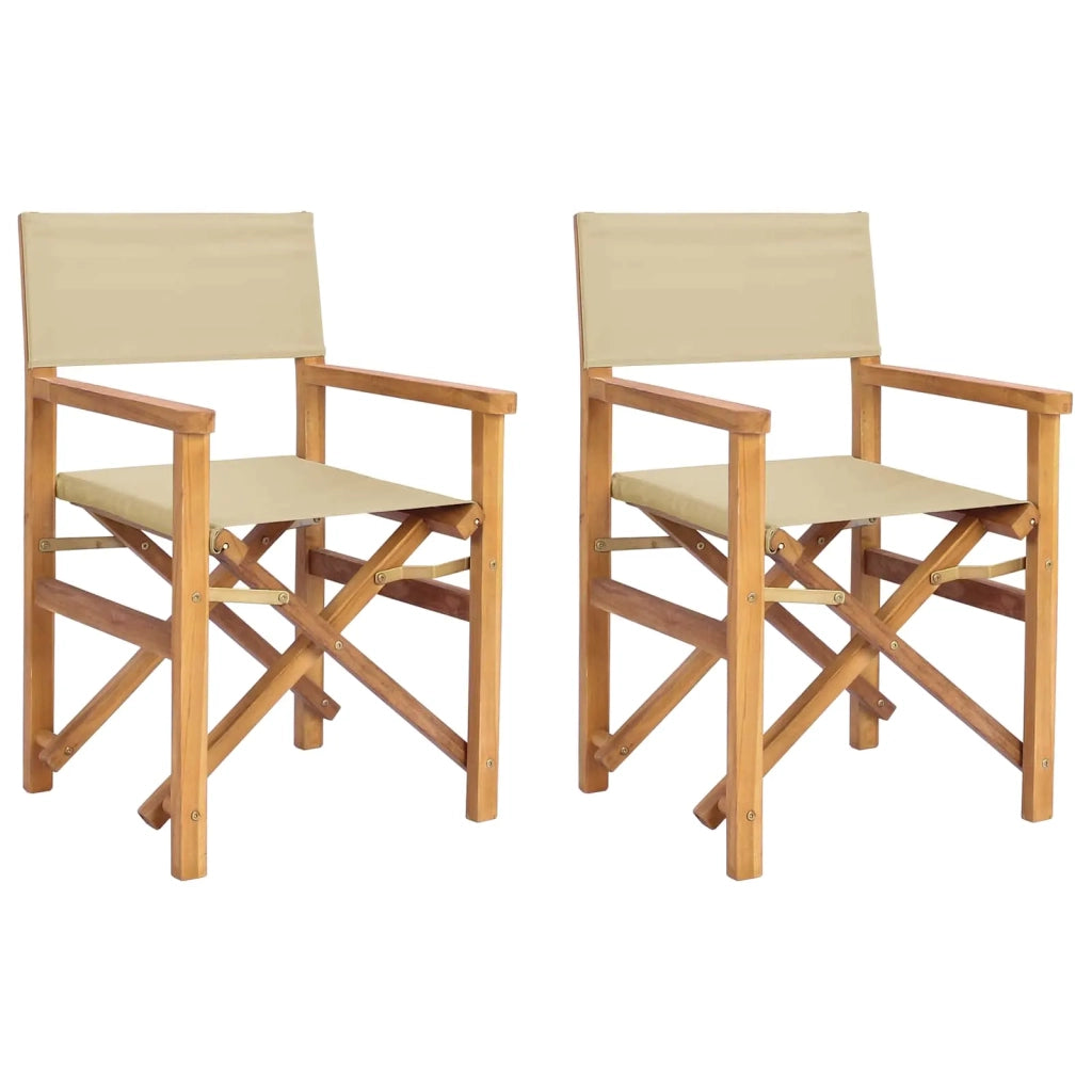 Sedia da Giardino | Sedia da pranzo Marrone e Beige 56 x 54 x 87 cm