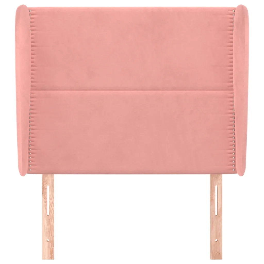 Testiera ad Orecchio Rosa 93x23x118/128 cm in Vellutocod mxl 103193