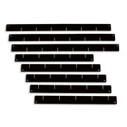 Divisori per cassetti, set nero, per carrelli da officina
