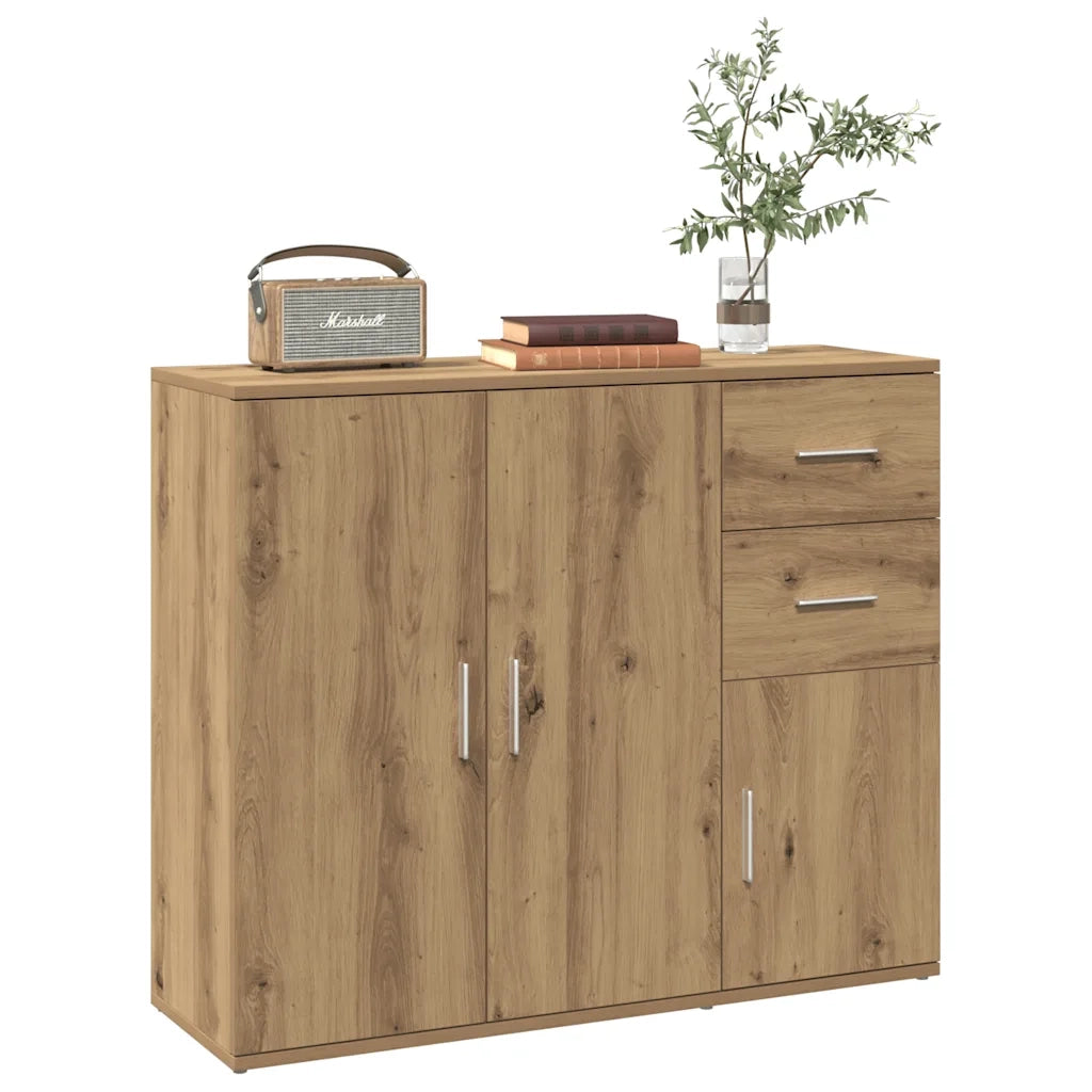 Credenza | Madia | Buffet da pranzo | Armadio da pranzo Artisan Rovere 91x29,5x75 cm Legno ingegnerizzato