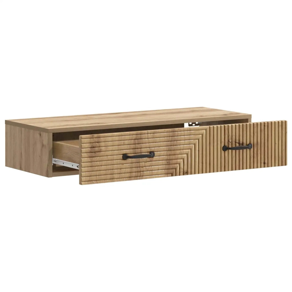 Tavolino da Parete Laterale Rovere Artigianale