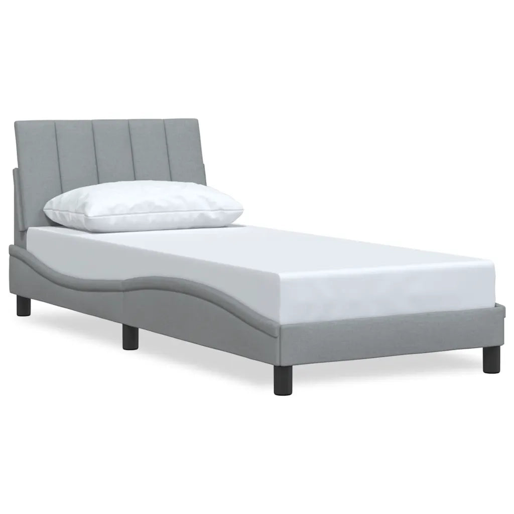 Giroletto senza Materasso Hanko Grigio Chiaro 90x200 cm Tessuto