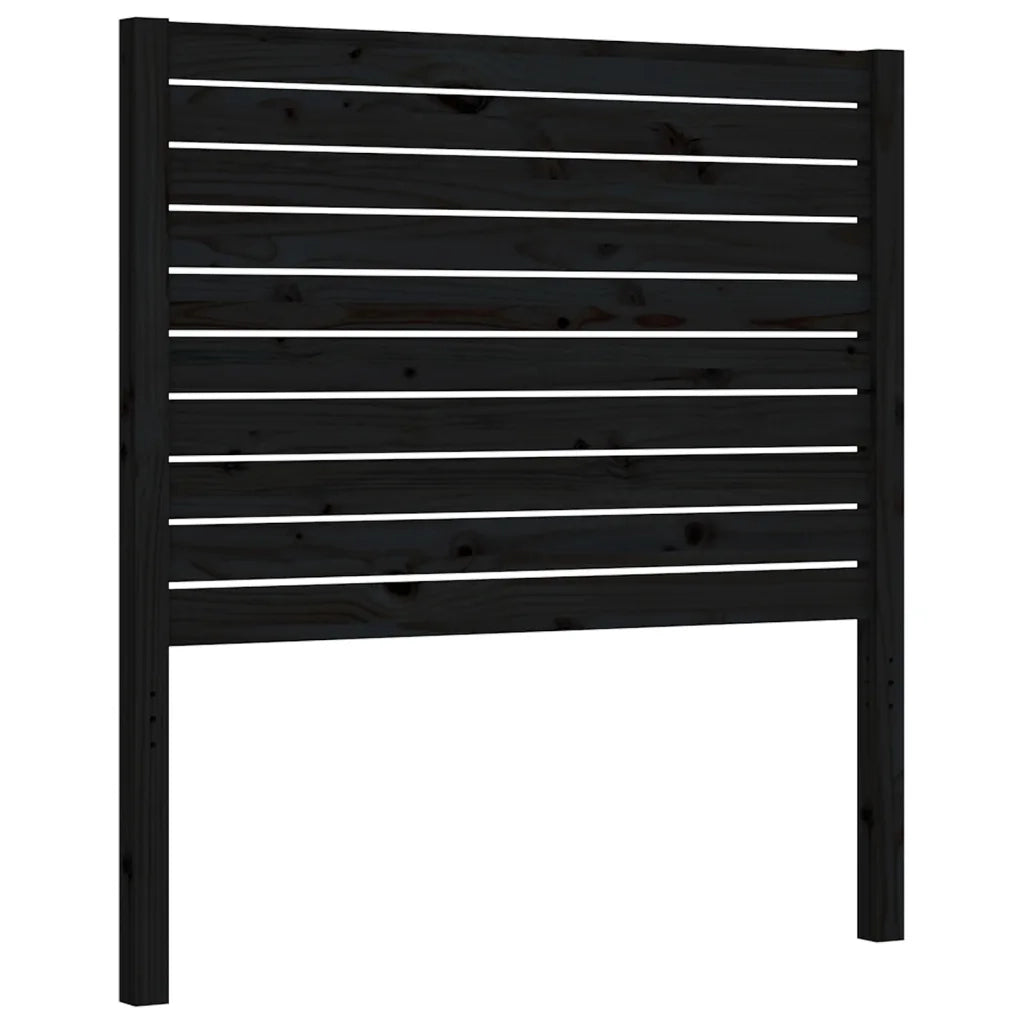 Giroletto con Testiera Nero Small Single in Legno Massello 3193170