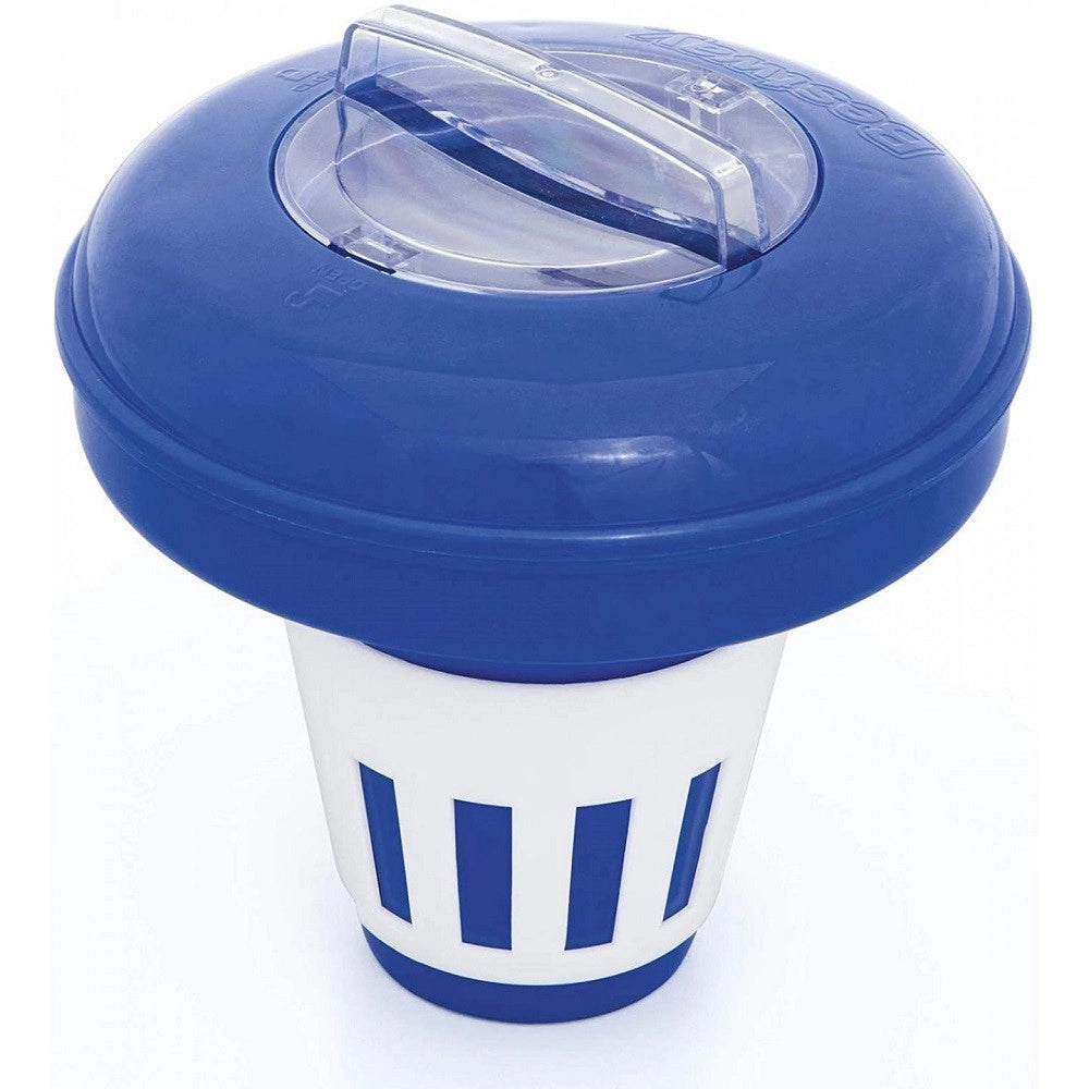 Trade Shop - Dispenser Galleggiante Cloro Medio 16,5 Cm Per Pastiglie Dm 7,5 Cm Piscine 58071 -