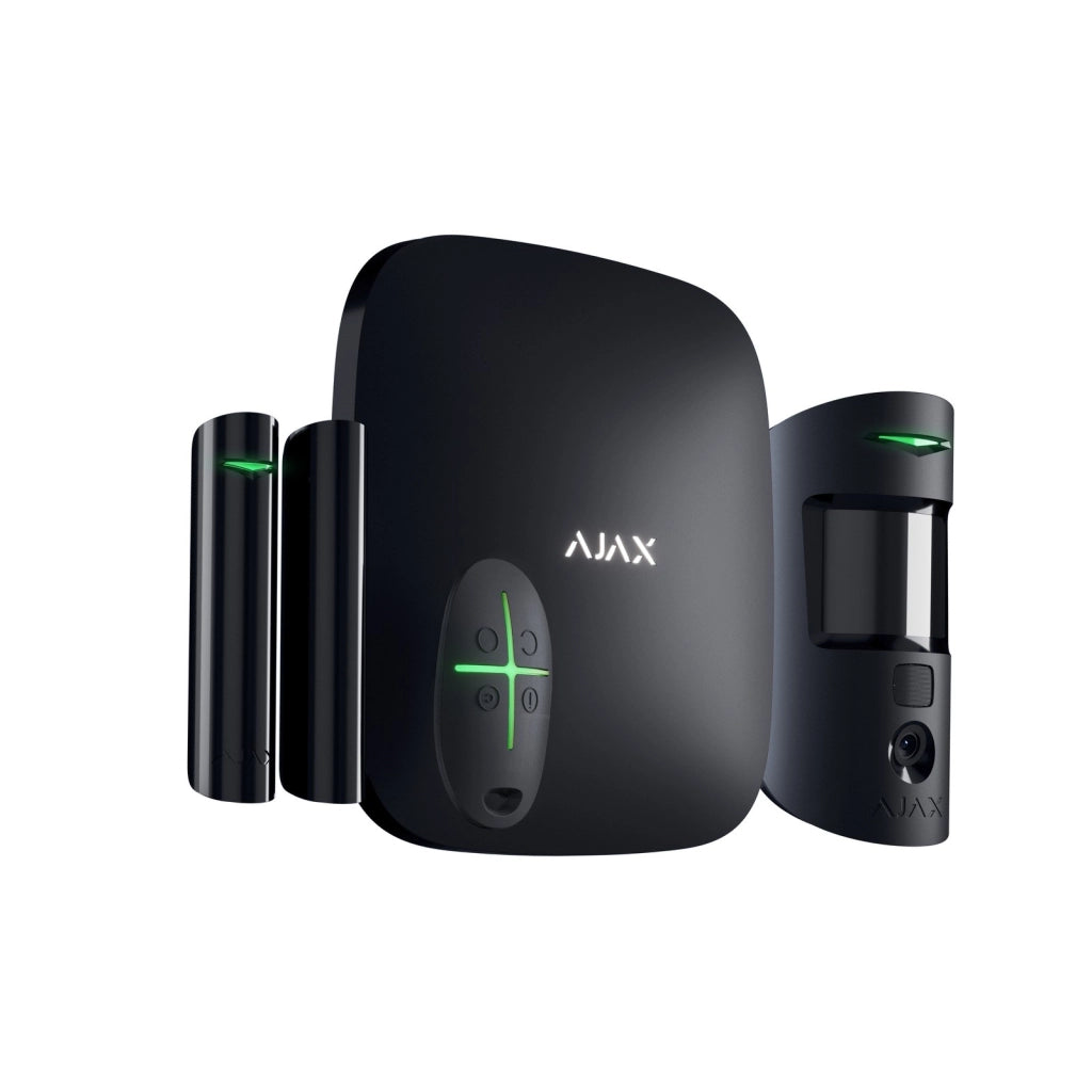 Ajax Kit Allarme Hub Motioncam DoorProtect Cam Hdr Nero