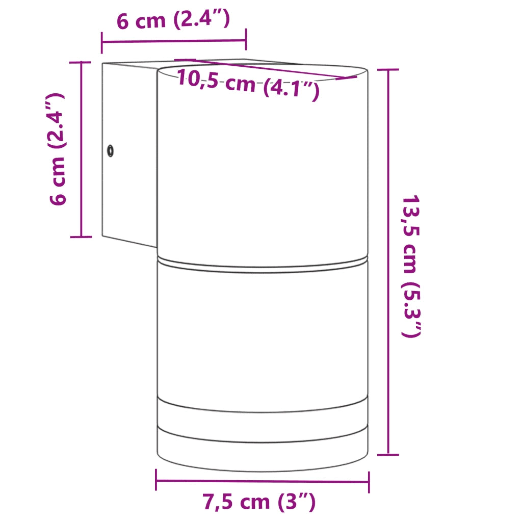 Applique per Esterni Nera in Alluminio Pressofuso CFW5506151