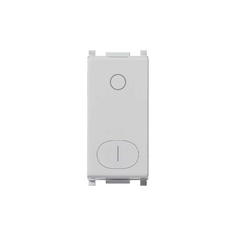 14015.Sl Interruttore 2P 16Ax Silver Plana