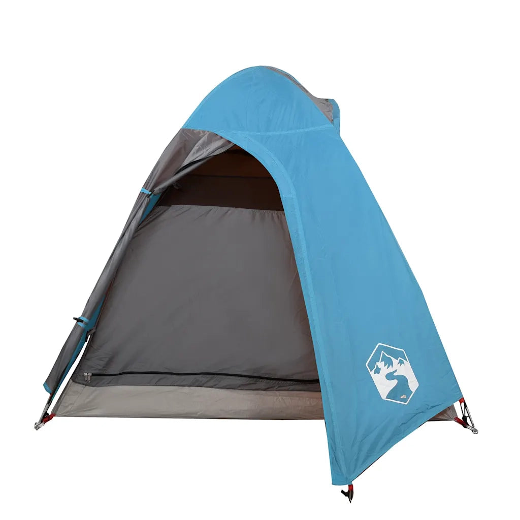 Tenda da Campeggio a Cupola per 2 Persone-Tenda per Escursionismo Blu Impermeabile 833427