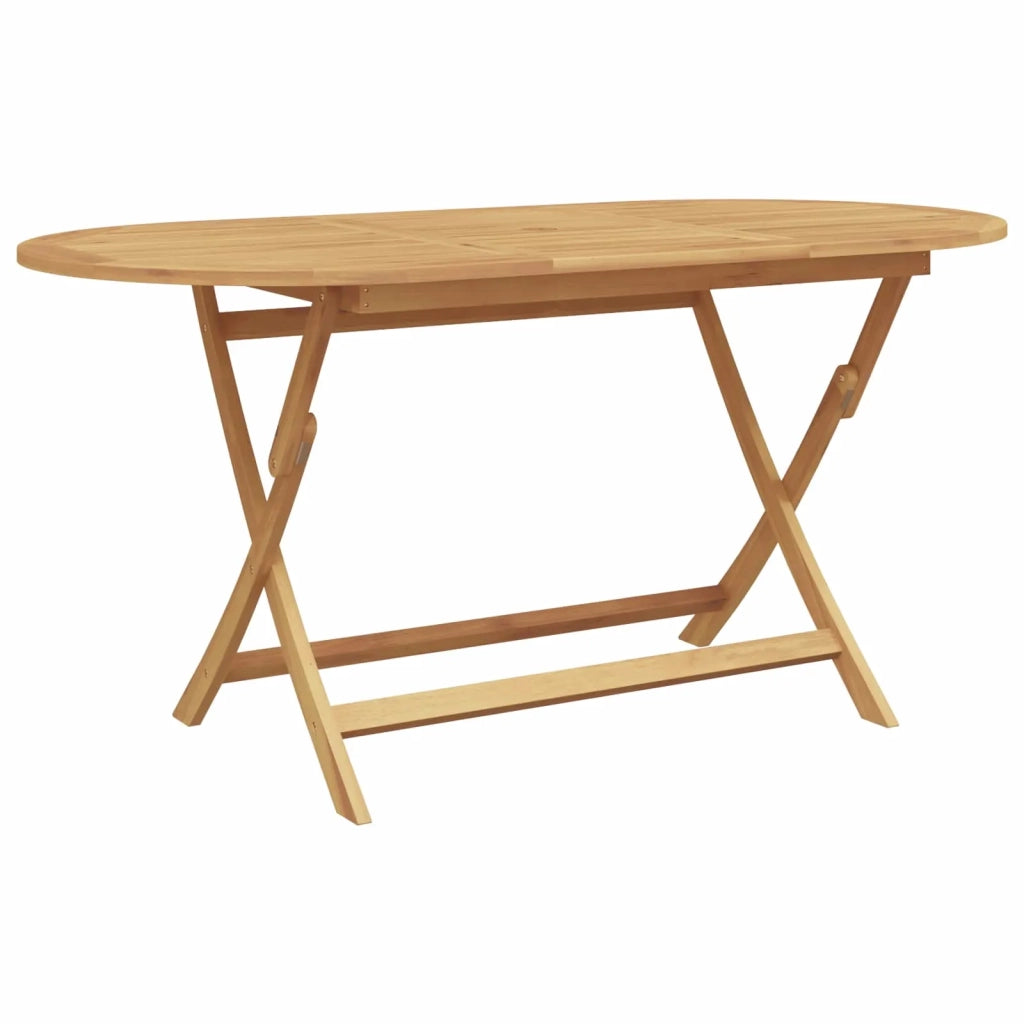 Set da Pranzo per Giardino 7 pcs Marrone Legno di teak solido