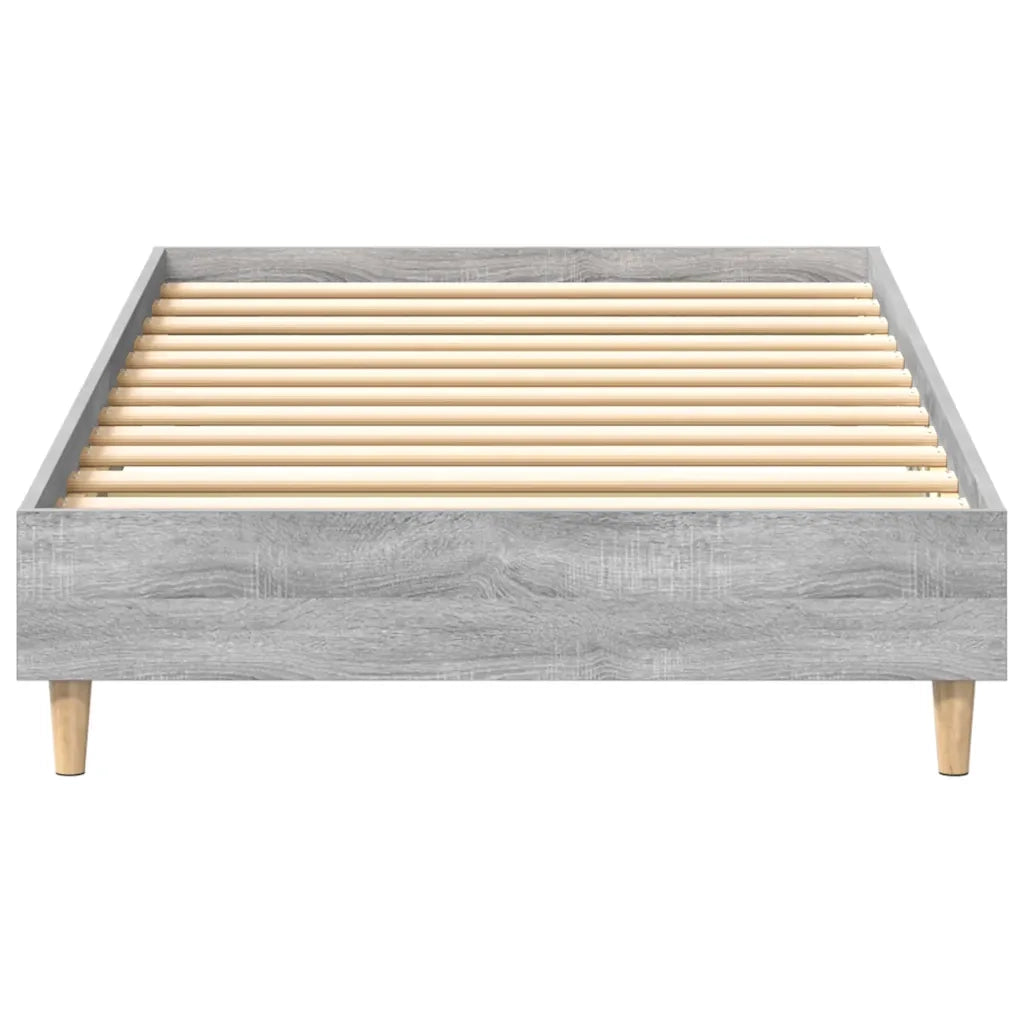 Giroletto senza Materasso-Struttura Letto Grigio Sonoma 100x200 cm Truciolato