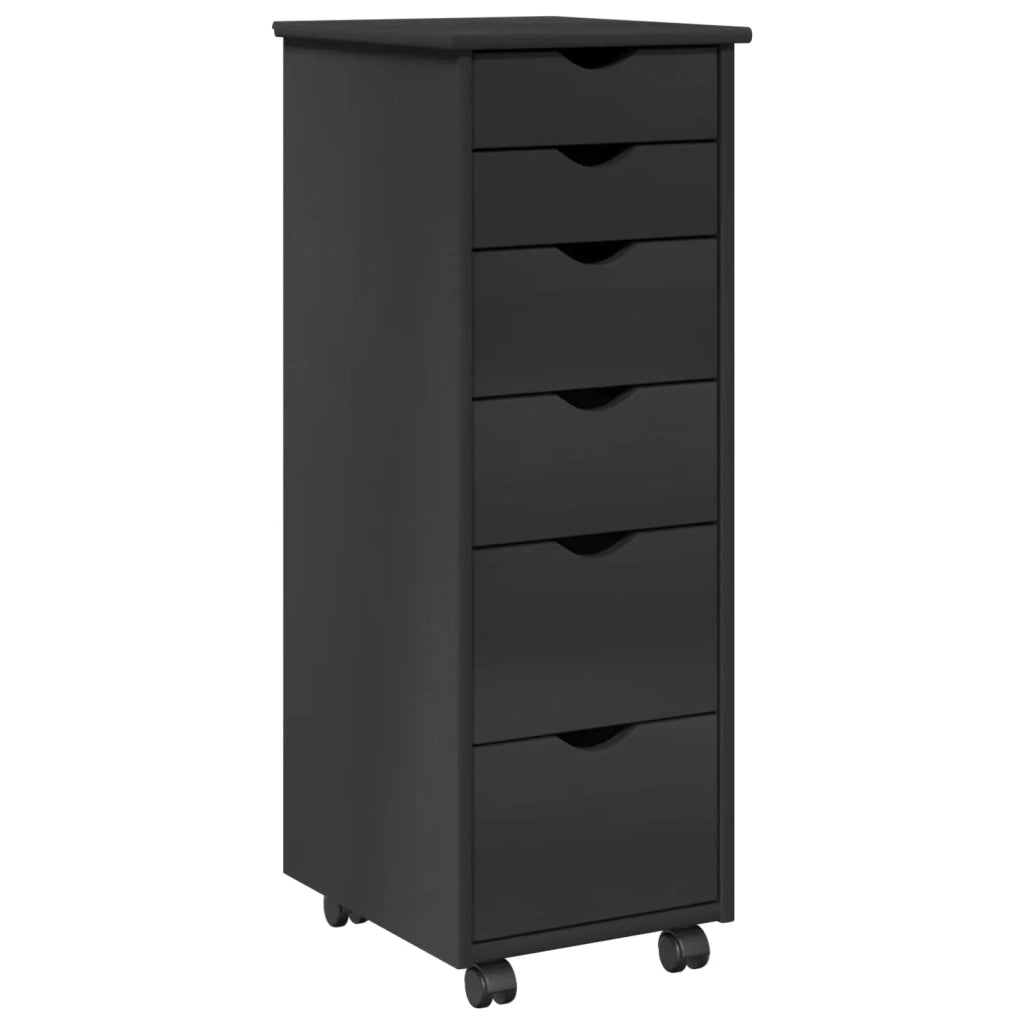 Mobile con Ruote 34 x 39 x 93,5 cm Legno di Pino Massello 42028366