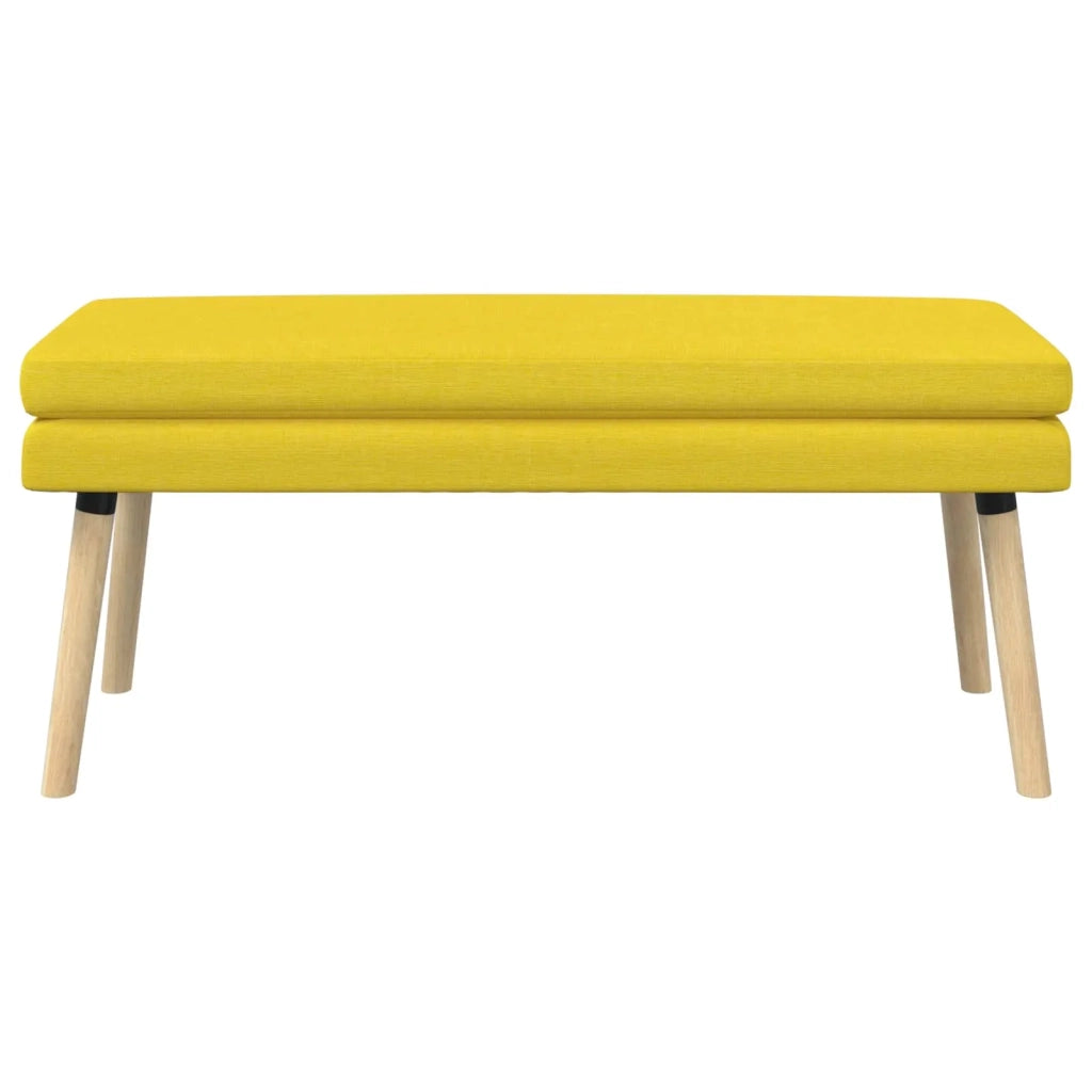 Panchina a doppio strato Giallo Chiaro 110 x 40 x 47 cm Tessuto 42038455