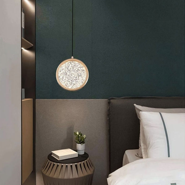 Lampadario A Sospensione In Cristallo Led G089-1cp Złota