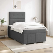 Letto box spring con materasso Grigio Scuro 120 x 200 cm 3454114