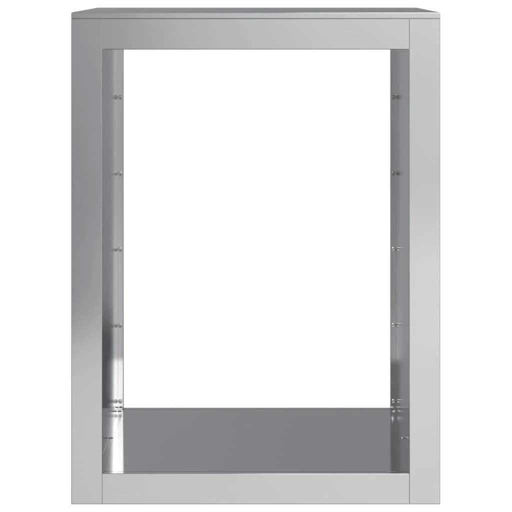 Portalegna 60 x 40 x 80 cm acciaio zincato grigio 02_0043737