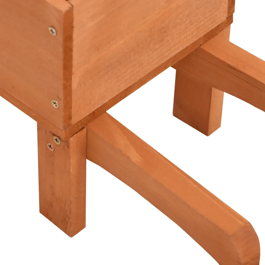 2 pz Fioriere | Cassetta per fiori | Vaso a Carriola 47x15x19 cm Legno Massello di Abete