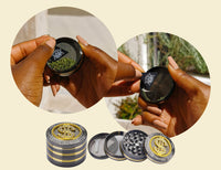 Grinder Ø50 mm 4 Livelli per Spezie Erbe e Tabacco Dollaro