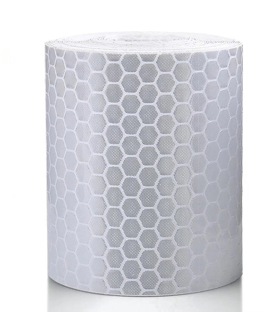 Tape di Sicurezza Riflettente 5cm - Autoadesivo - Tappo di Sicurezza Riflettente - PVC - Per Auto/Veicoli Commerciali/Felce - Riflettente in Ambiente Notturno - Tappo di Avviso