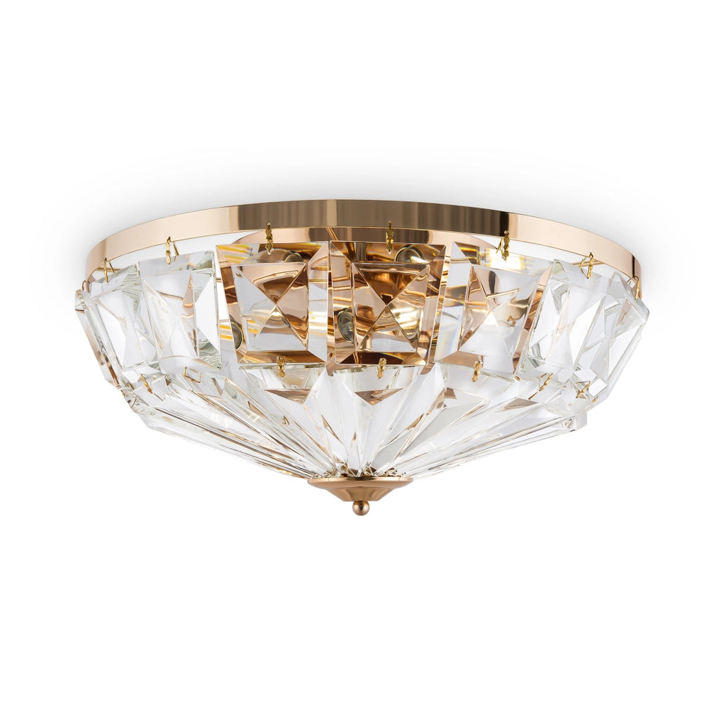 Maytoni Plafoniera contemporanea Facet 6 luci E14 oro metallo vetro