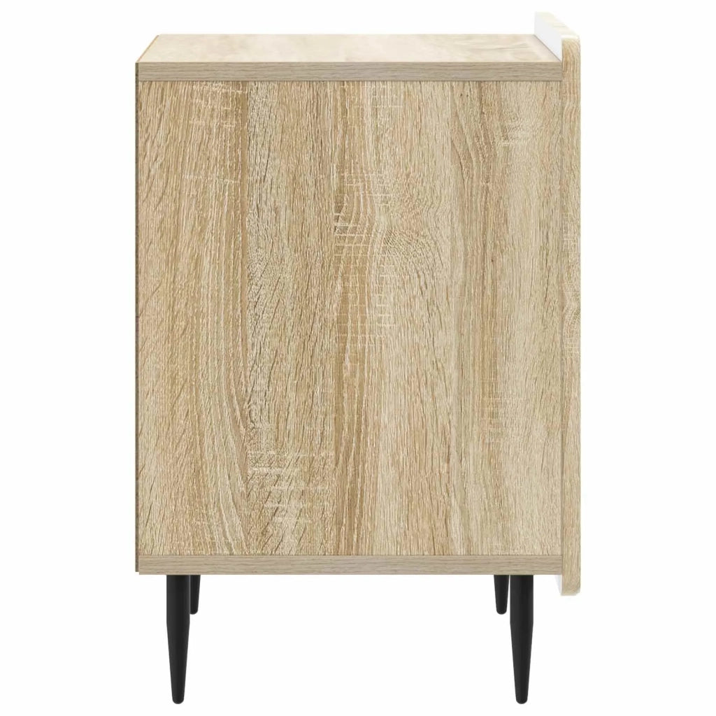 Set di 2 Comodini | Armadio da Notte | Mobiletto da notte Rovere Sonoma 43 x 34,5 x 52 cm