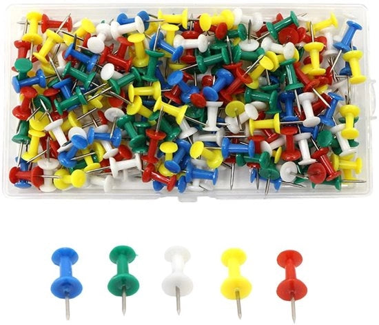 Punafisse 100 pezzi - Punafisse morbide - Punafisse decorativi - Punafisse in gomma - Punafisse per cartoncini da appendere - Materiale di alta qualità - Punafisse con bottone