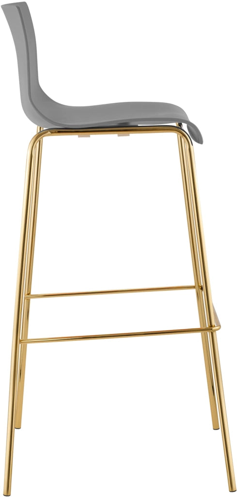 Sgabello da bar Hoover in plastica 4 piedi oro 3