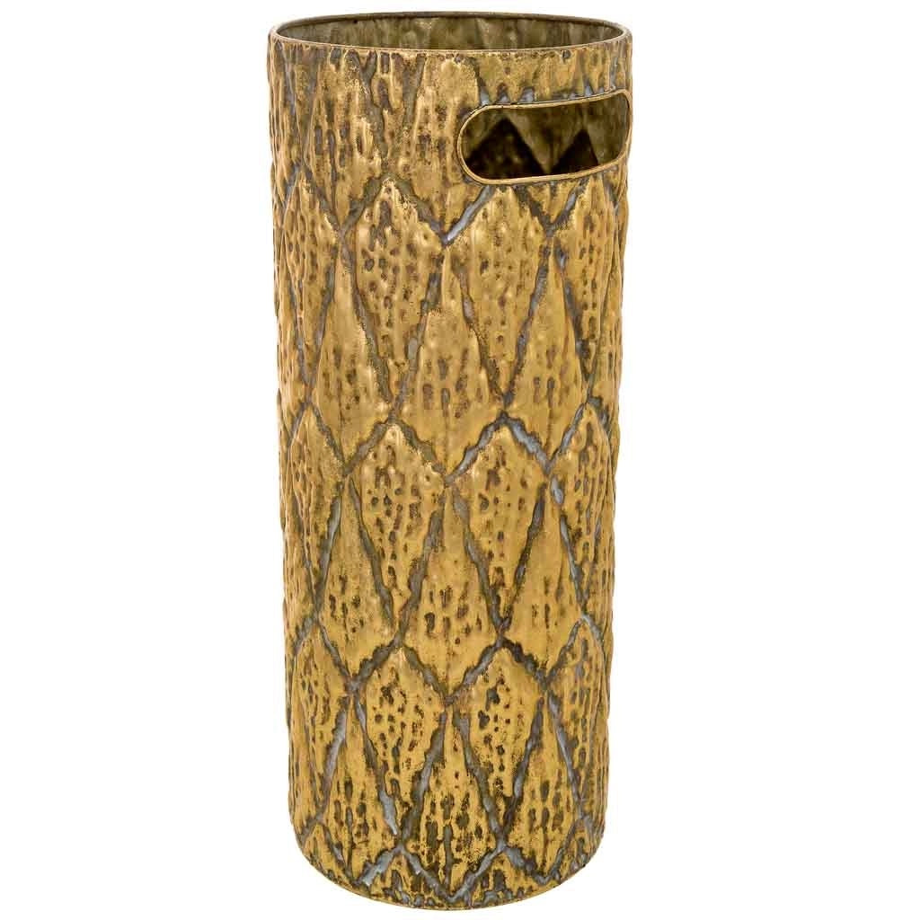 Portaombrelli metallo dorato 20.5x20.5x50.5h cm