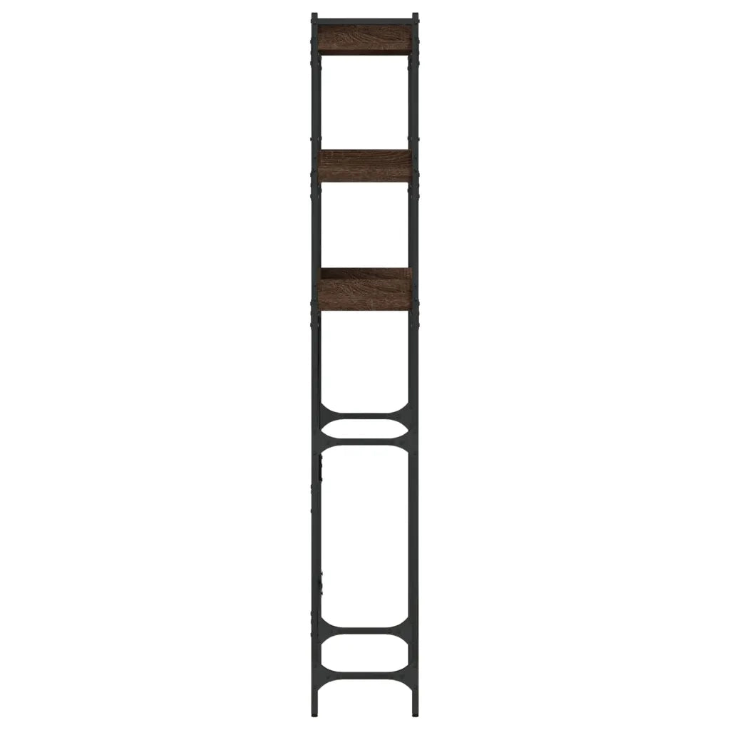 Scaffale per Lavatrice Rovere Marrone 67x25x163 cm Multistrato