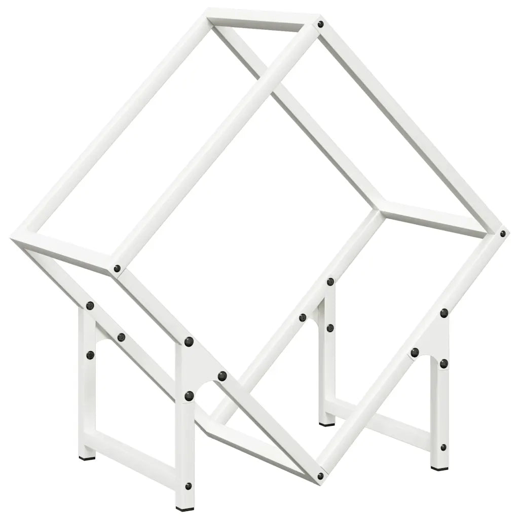 Rastrelliera per Legna da Ardere Bianca 50x25x50 cm CFW5718637